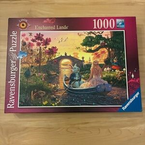 Ravensburger Enchanted Lands Alice Wonderland Look Find 1000-Piece Jigsaw Puzzle